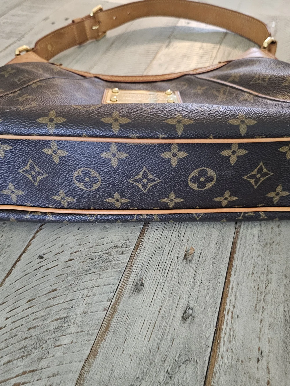 Louis Vuitton Thames GM Brown Monogram Canvas Hobo Bag
